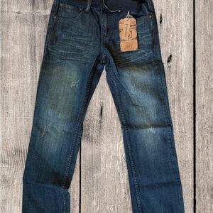 Flypaper Boys Dark Blue Straight-Leg Jeans